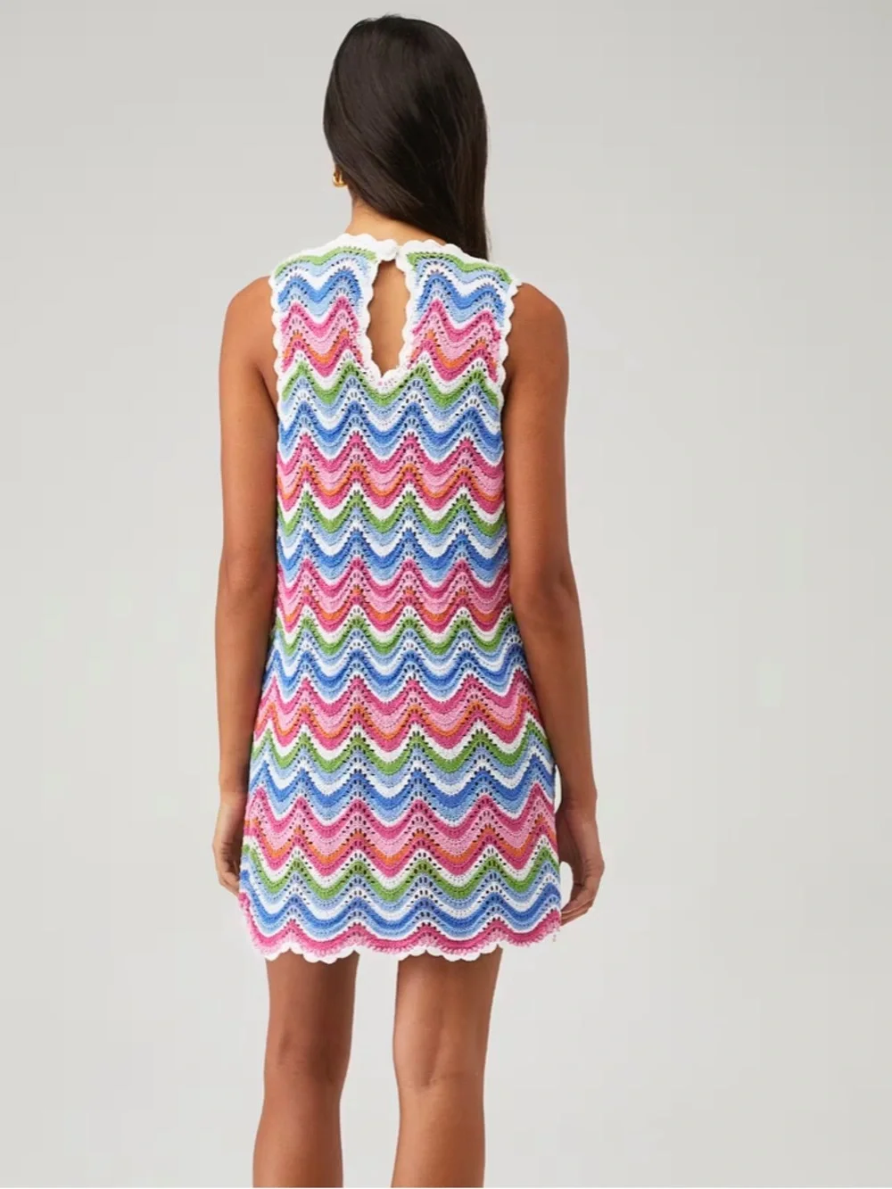 Show Me Your Mumu Sweeney Chevron Crochet Coverup